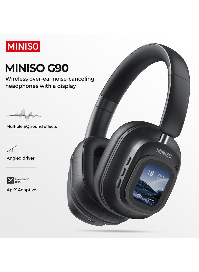 MINISO G90 Headset with Screen ANC Noise Reduction 5.4 Wireless Earbud HiFi Stereo Subwoofer Headset - Image 4